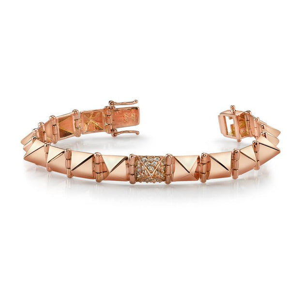 Anita Ko MEDIUM SPIKE BRACELET WITH ONE DIAMOND SPIKE