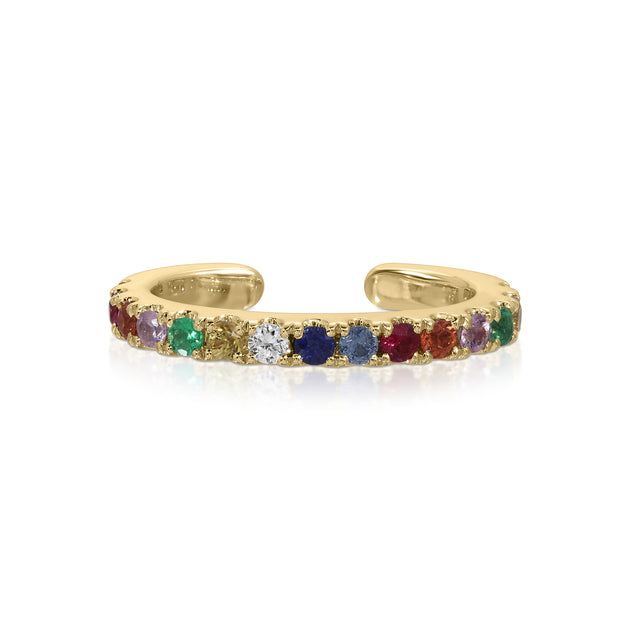Anita Ko MULTI-COLOR DIAMOND AND FINE GEMSTONE EAR CUFF