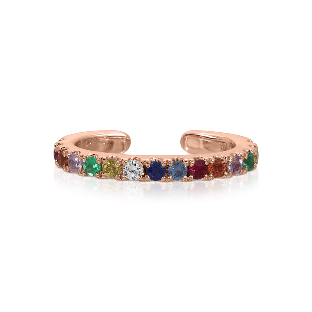 anita ko MULTI-COLOR DIAMOND AND FINE GEMSTONE EAR CUFF