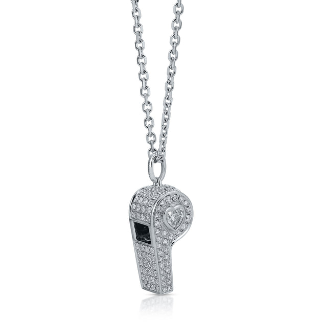 Anita Ko PAVE DIAMOND BABY WHISTLE WITH HEART DIAMOND
