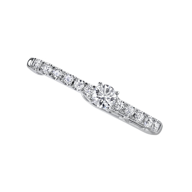 Anita Ko PAVE LOBE HUGGIE WITH ROUND DIAMOND CENTER