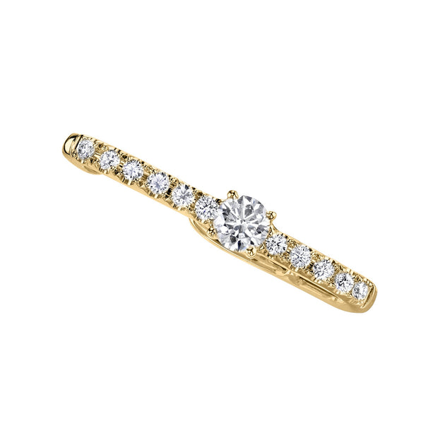 anita ko PAVE LOBE HUGGIE WITH ROUND DIAMOND CENTER