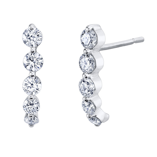 anita ko SHORT CASCADE EARRINGS WITH LARGE DIAMONDS