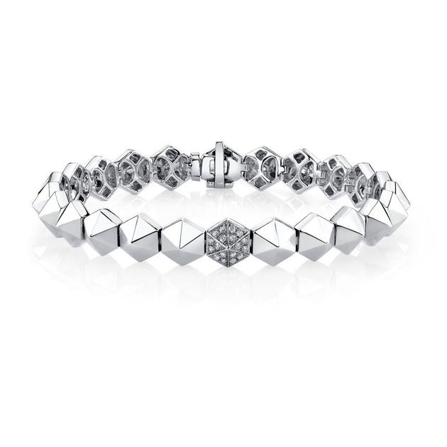 Anita Ko SIX-SIDED SPIKE BRACELET WITH ONE DIAMOND SPIKE