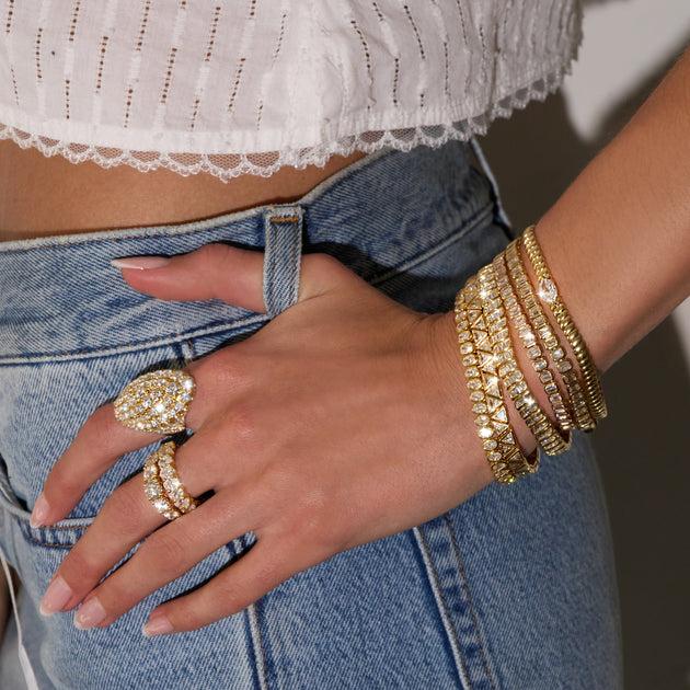 Anita Ko THIN ZOE BRACELET WITH 1CT MARQUISE DIAMOND