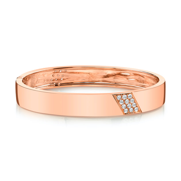 Anita Ko THREE ROW DIAGONAL DIAMOND STRIPE BRACELET