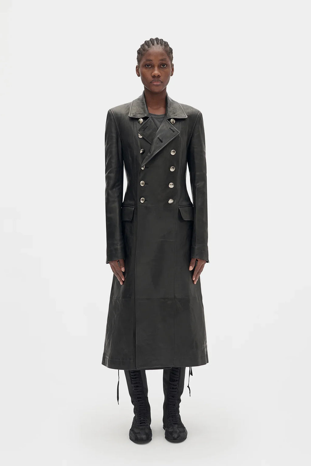 ann demeulemeester Adelita Double-Breasted Trench Coat