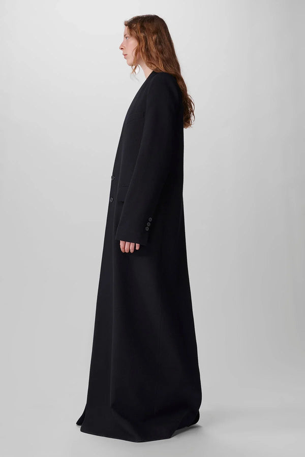 Ann Demeulemeester Aisha Long Standard Coat Brushed Wool