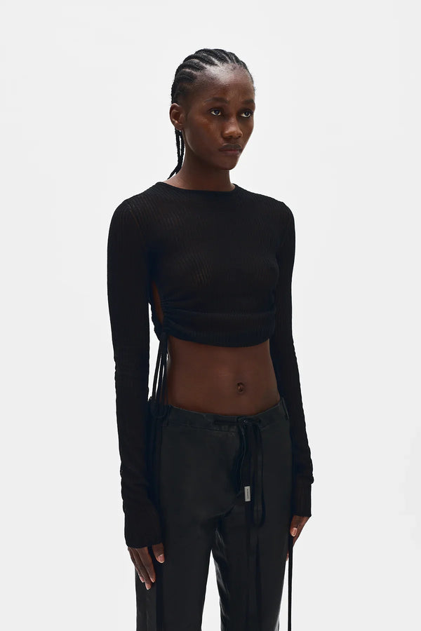 Ann Demeulemeester Beta Cropped Sweater