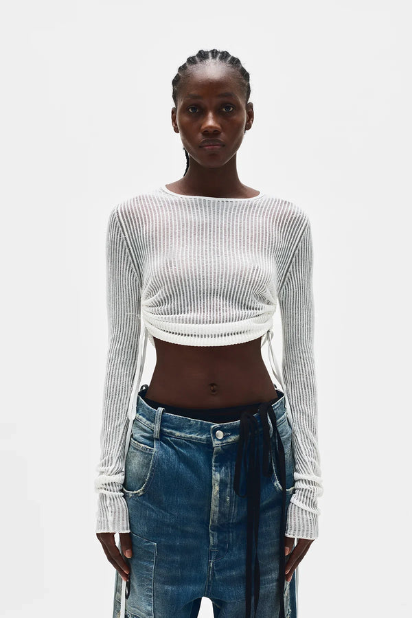 Ann Demeulemeester Beta Cropped Sweater