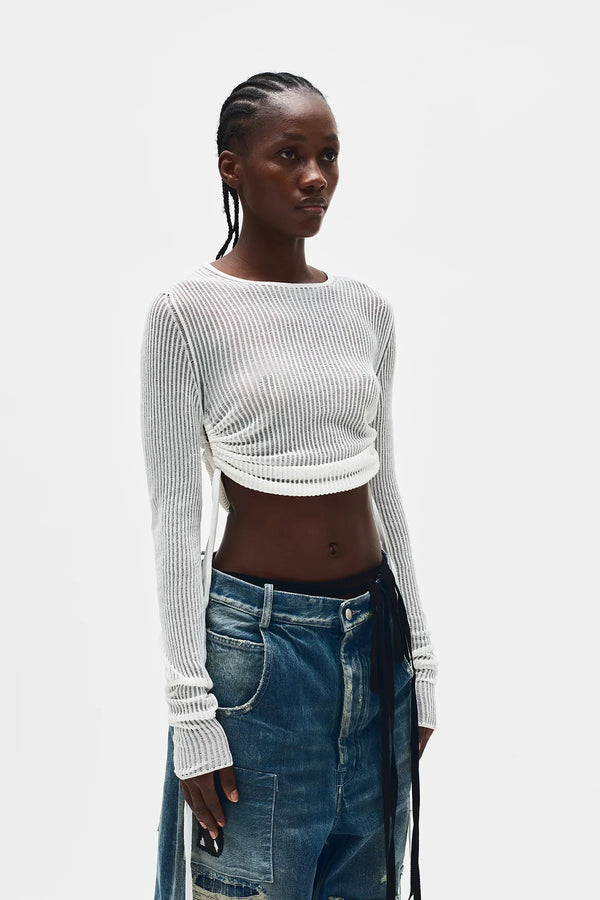 Ann Demeulemeester Beta Cropped Sweater