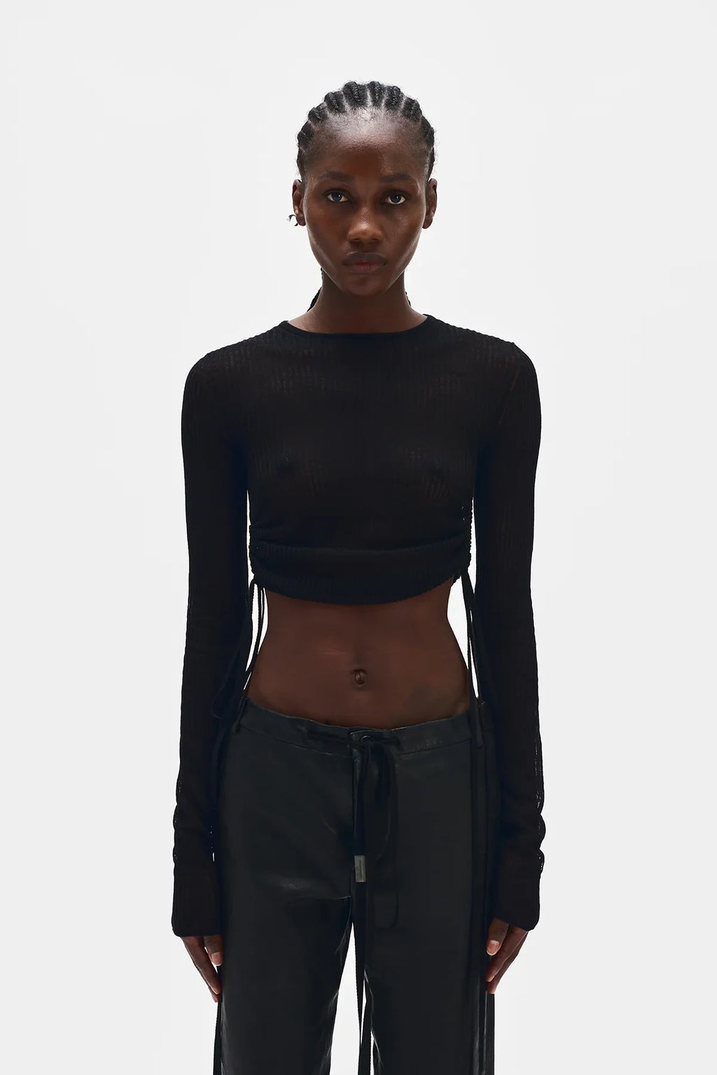 ann demeulemeester Beta Cropped Sweater
