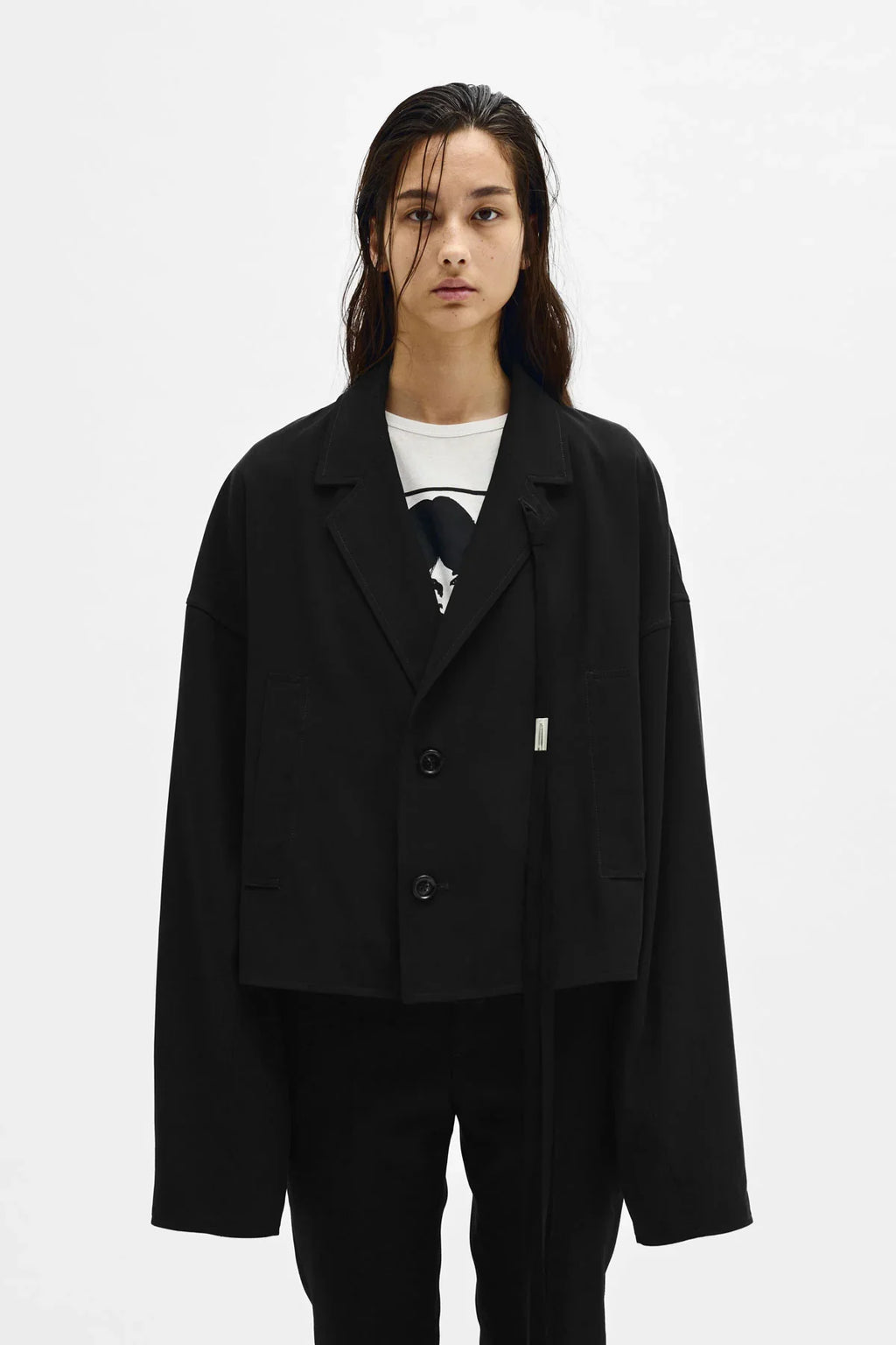 ann demeulemeester Ceres Cropped Light Jacket
