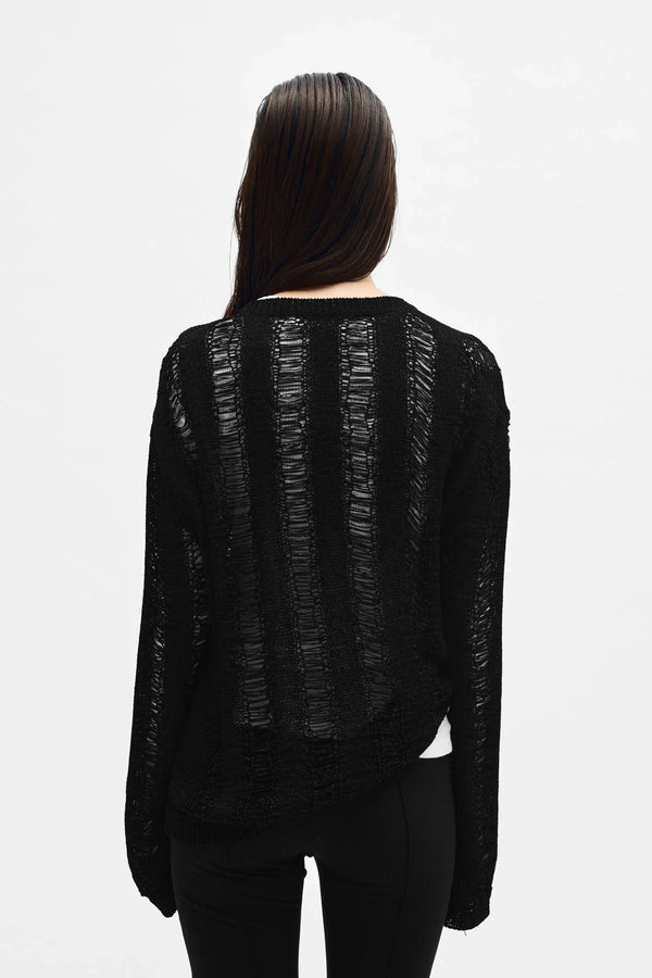 Ann Demeulemeester Cilla Ladder Stitch Sweater