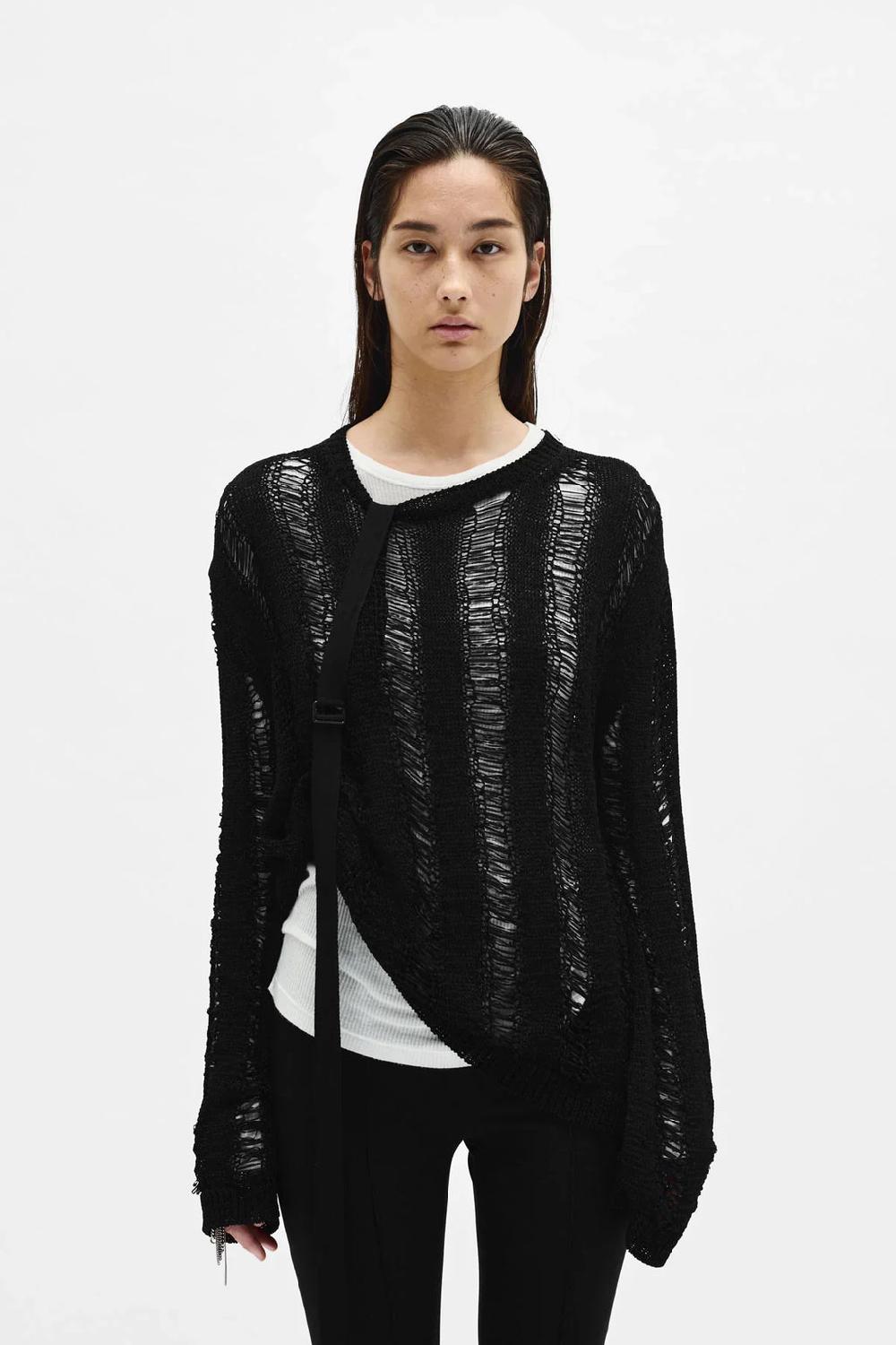 ann demeulemeester Cilla Ladder Stitch Sweater