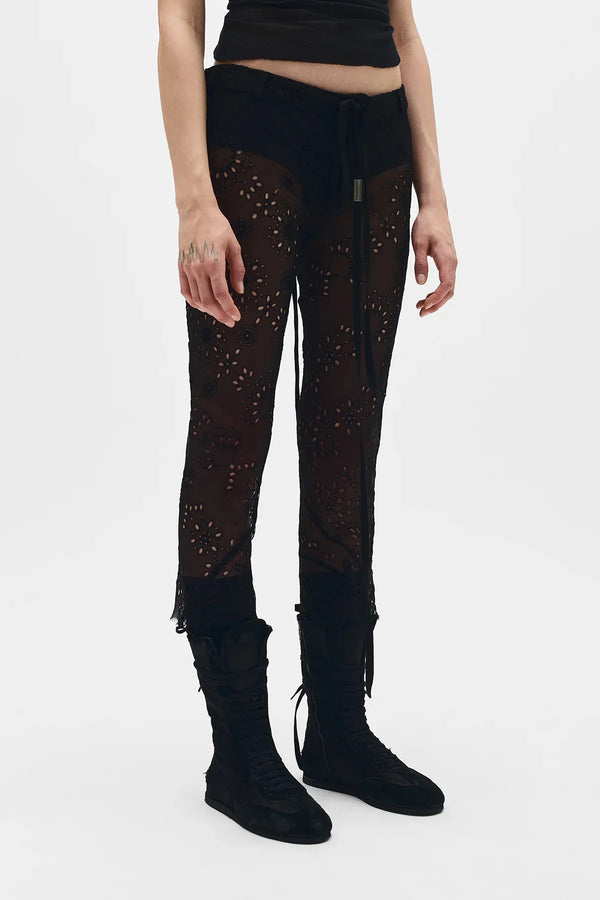 Ann Demeulemeester Esti Cropped Bias Cut Trousers