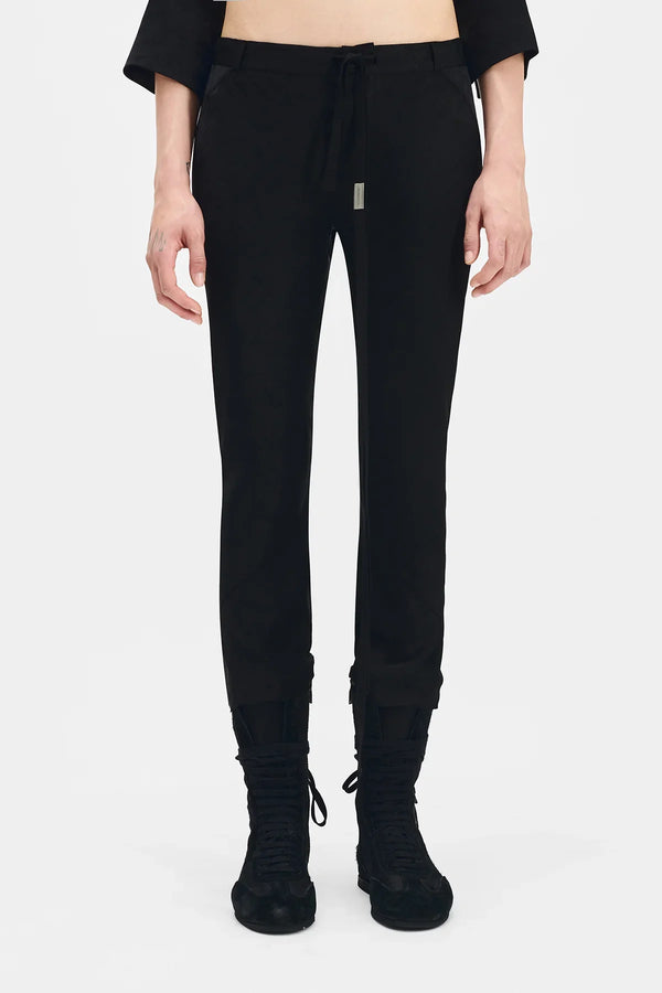 Ann Demeulemeester Esti Cropped Bias Cut Trousers