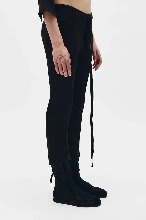 Ann Demeulemeester Esti Cropped Bias Cut Trousers