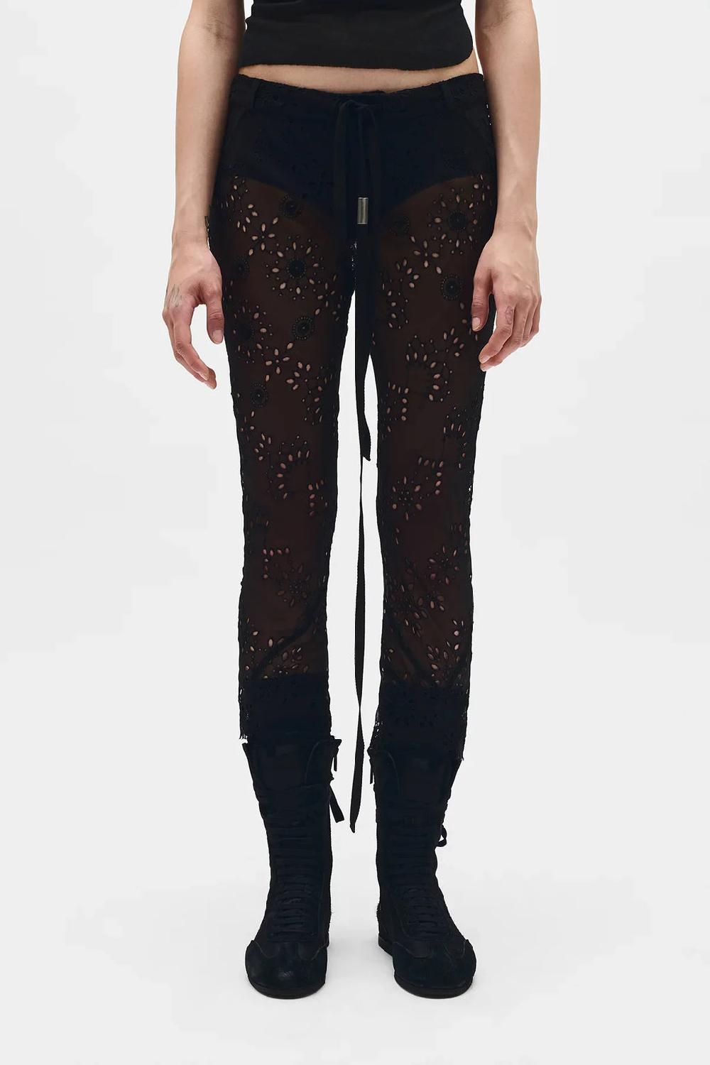 ann demeulemeester Esti Cropped Bias Cut Trousers