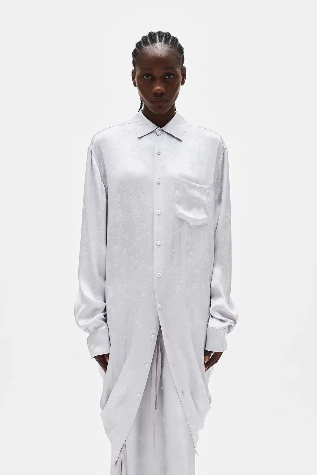 ann demeulemeester Gabi Long Draped Shirt