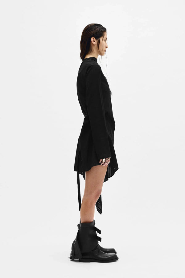 Ann Demeulemeester Halvi Draped Shirt Dress