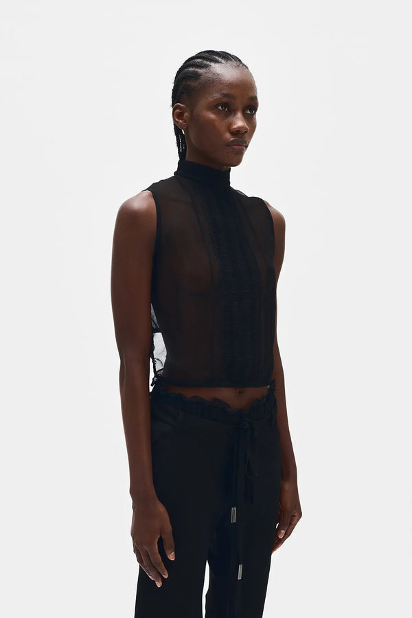 Ann Demeulemeester Hilju Turtleneck Crop Top