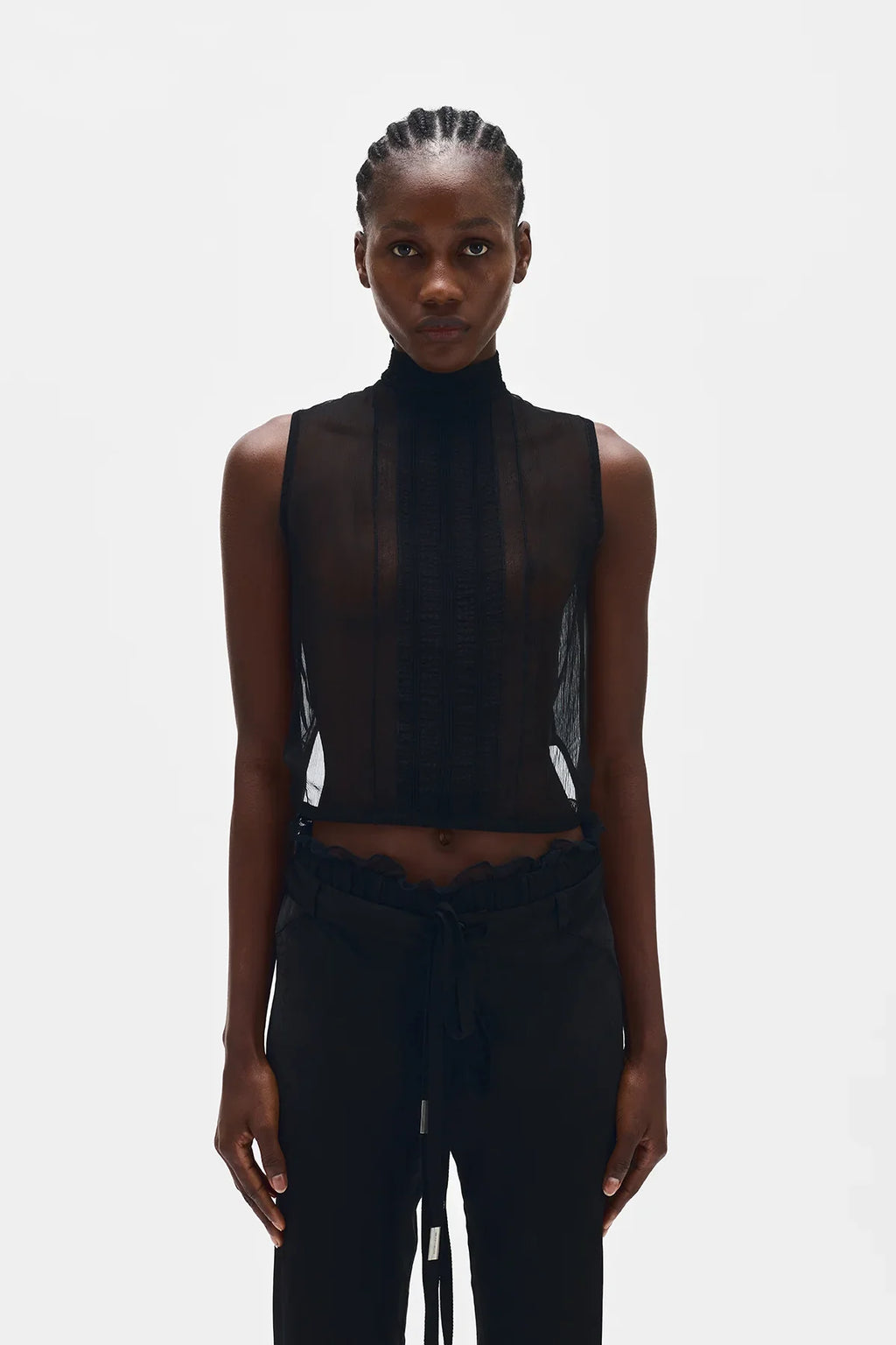 ann demeulemeester Hilju Turtleneck Crop Top