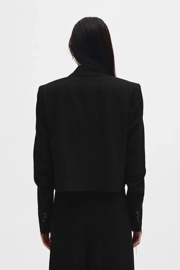Ann Demeulemeester Inge Cropped Slouchy Jacket