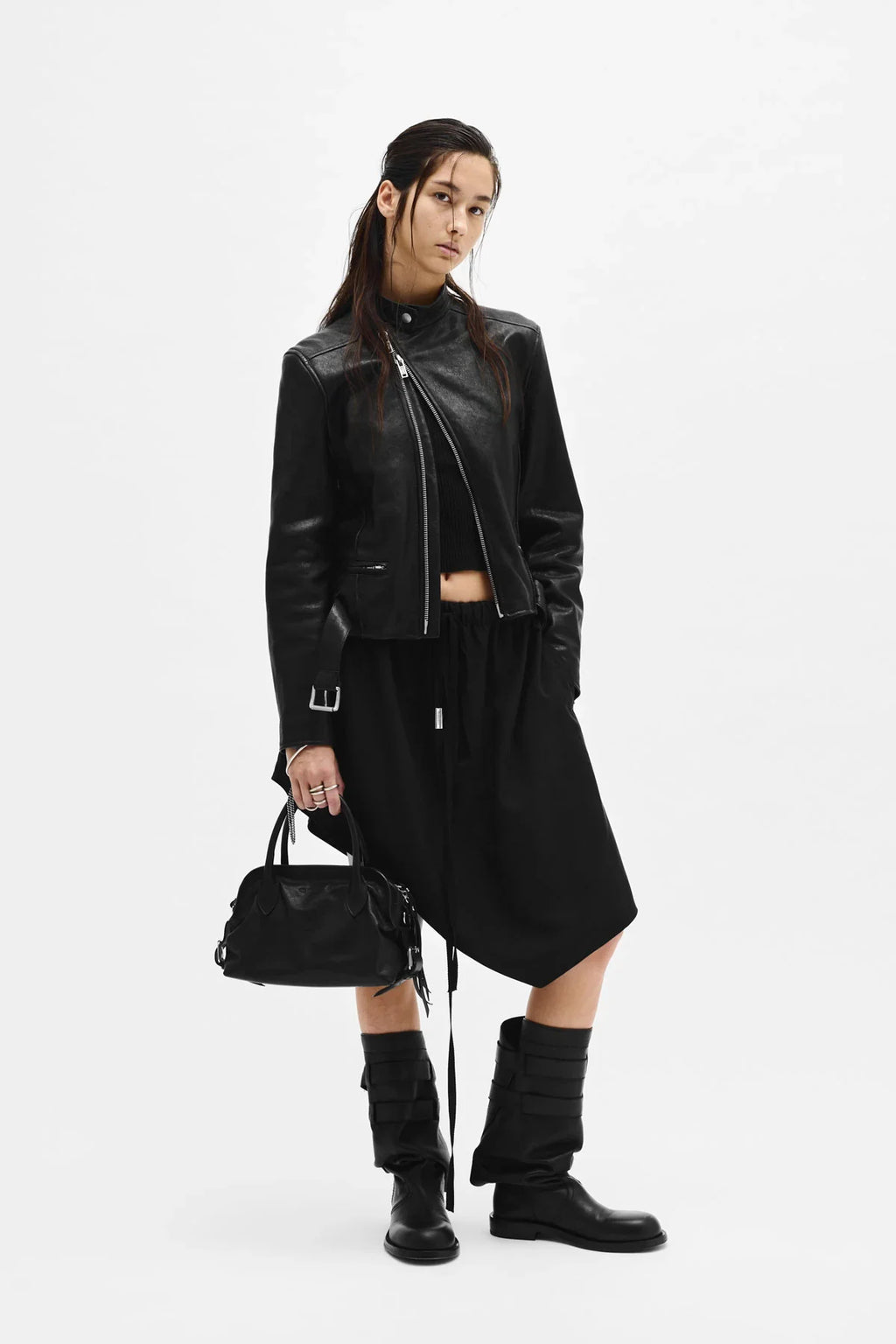 ann demeulemeester Janka Drawstring Mini Skirt