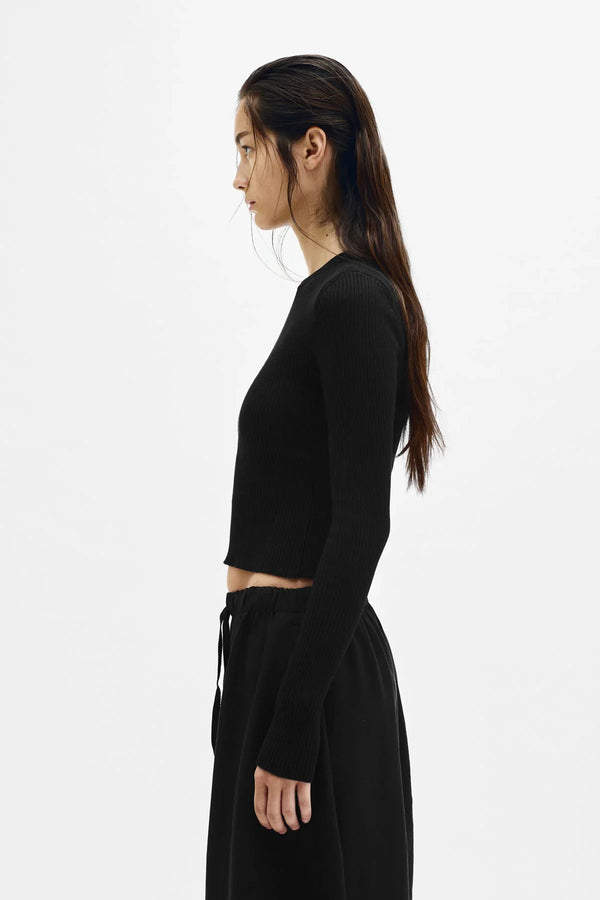 Ann Demeulemeester Kati Cropped Sweater