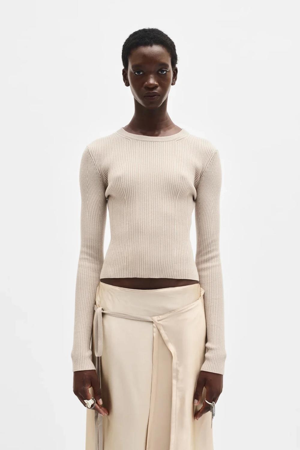 ann demeulemeester Kati Cropped Sweater