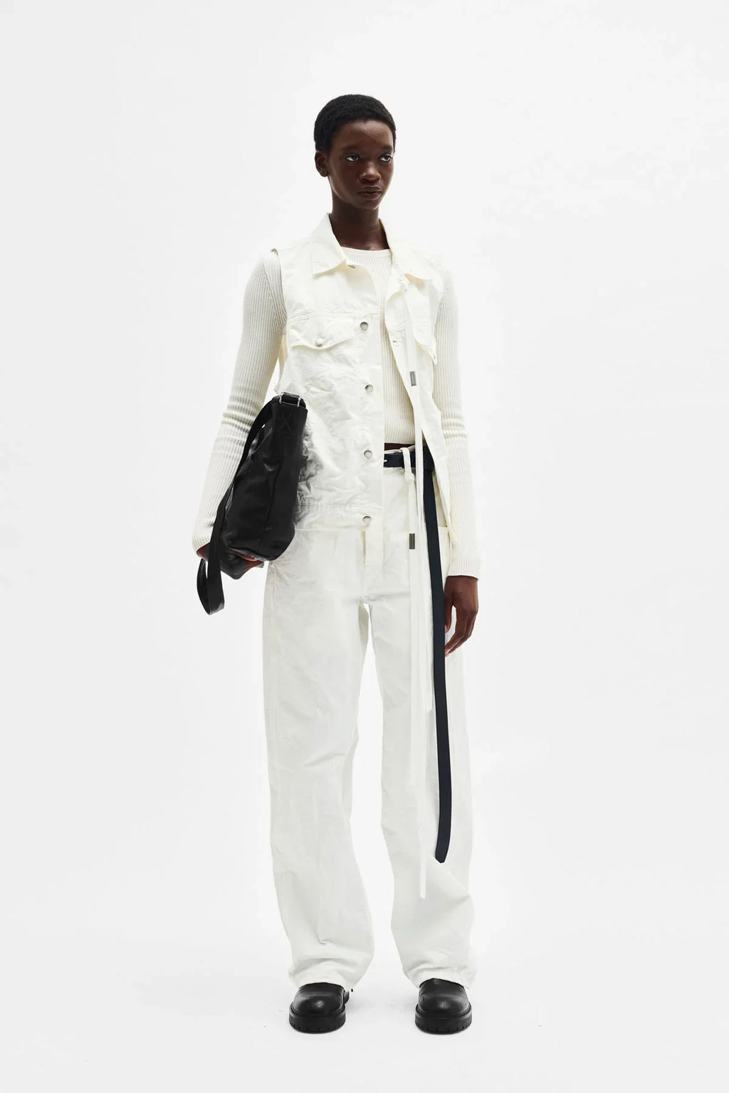 ann demeulemeester Kati Cropped Sweater