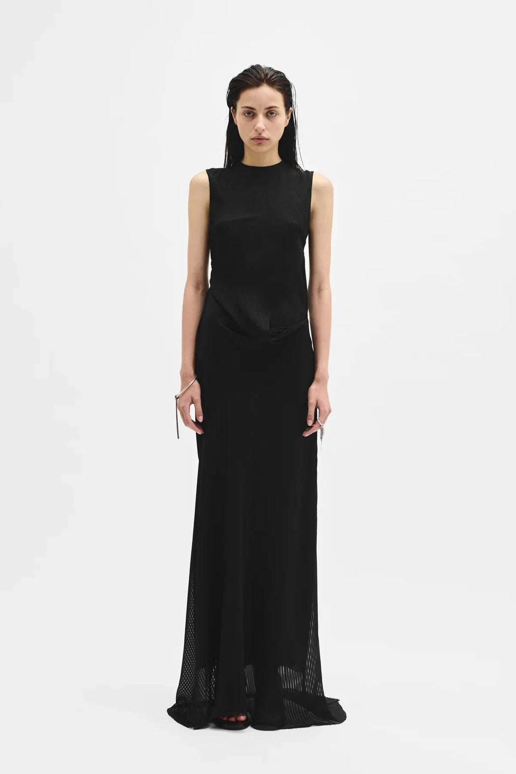 ann demeulemeester Leah long Asymmetric Dress