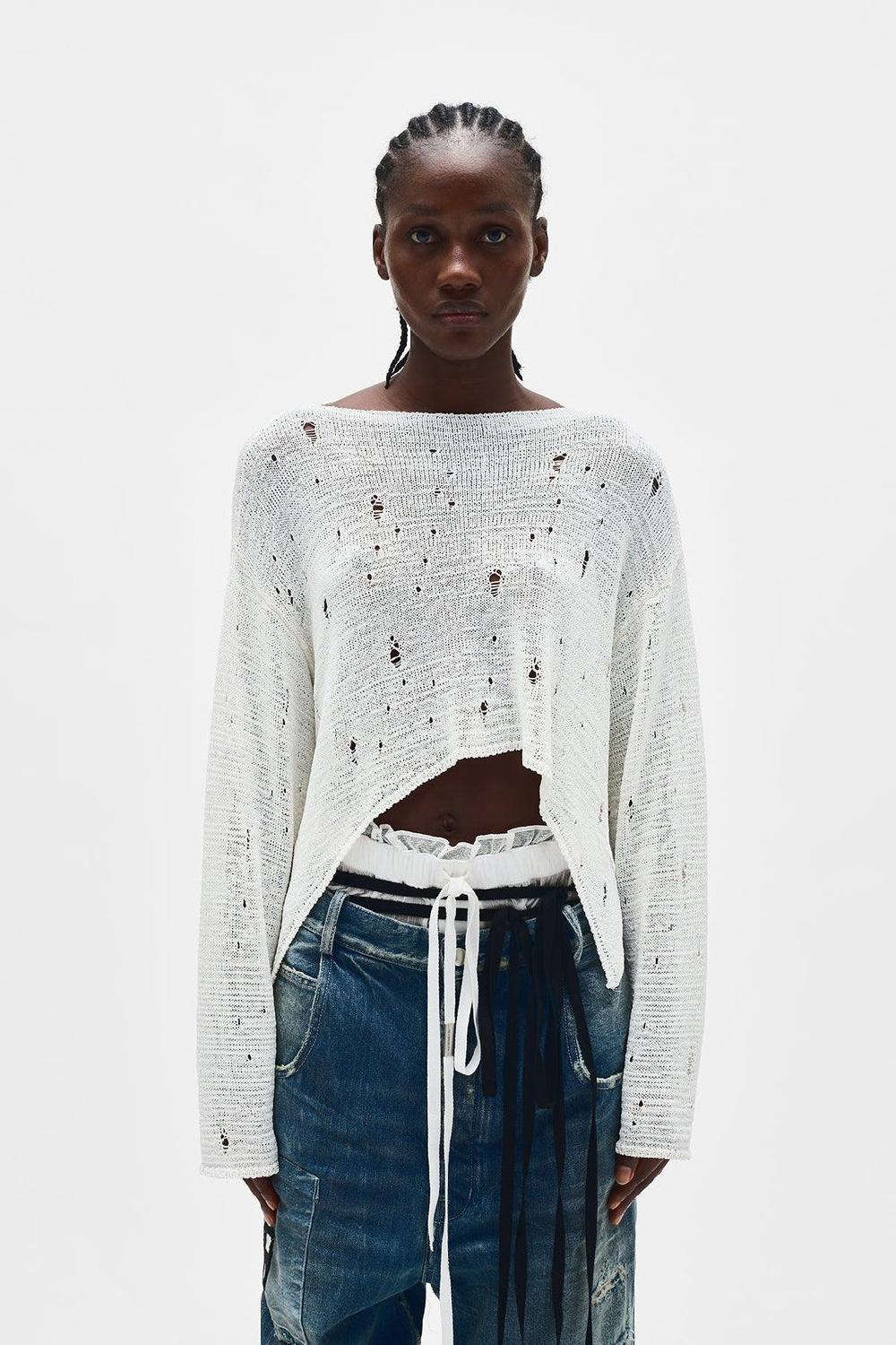 ann demeulemeester Loa Open Neck Sweater