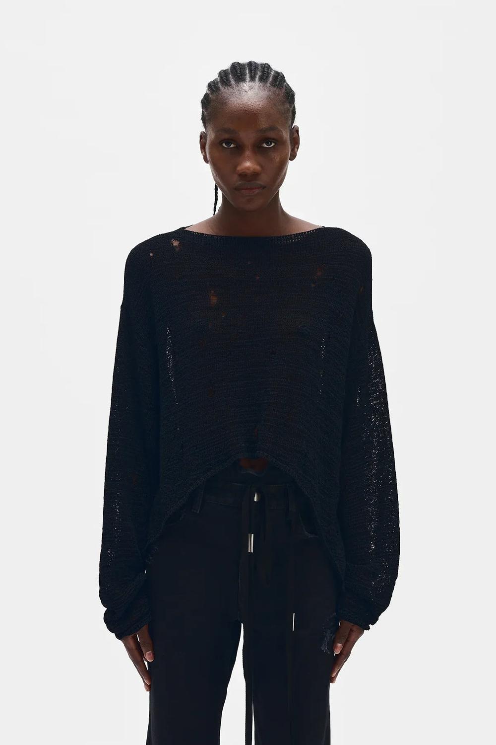 ann demeulemeester Loa Open Neck Sweater