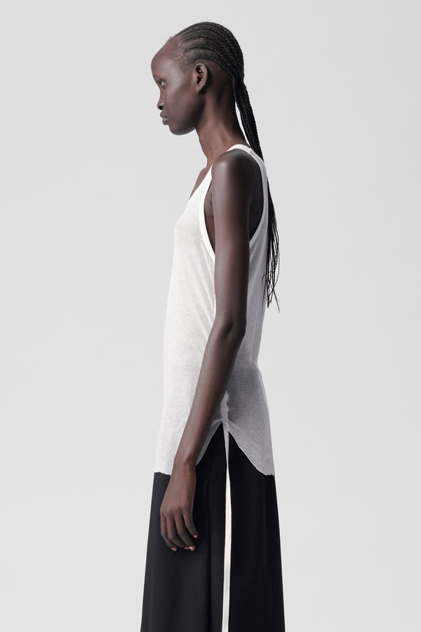 Ann Demeulemeester Mara Wrinkled Cropped Tank Top