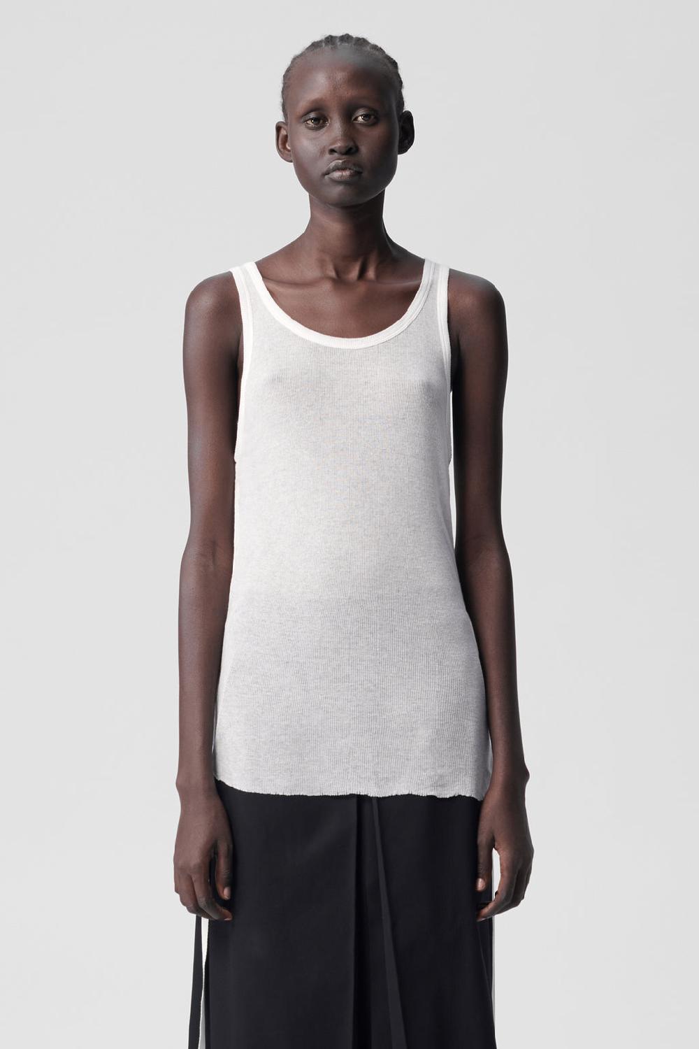 ann demeulemeester Mara Wrinkled Cropped Tank Top