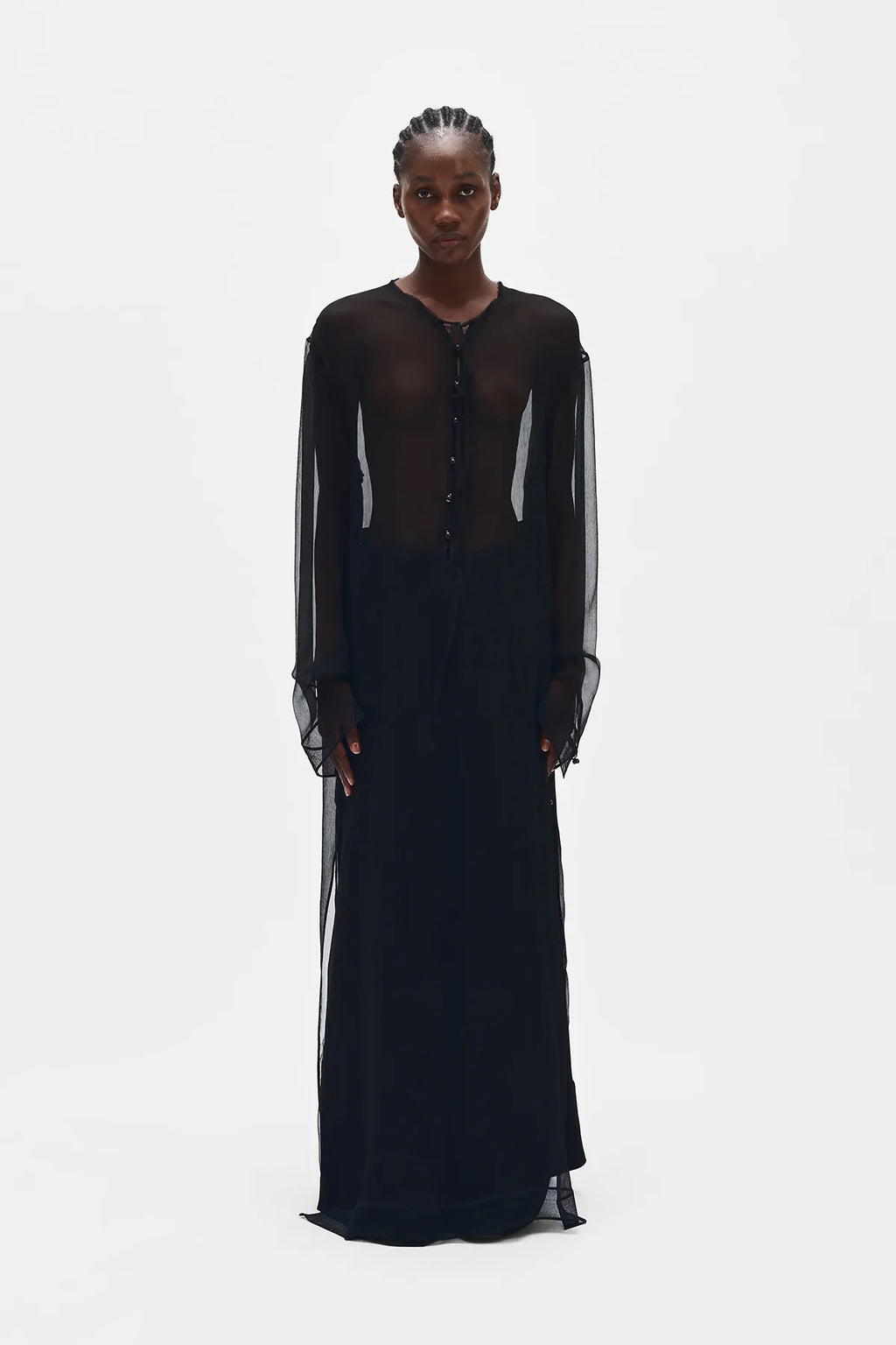ann demeulemeester Matleen X-Long Kaftan Dress