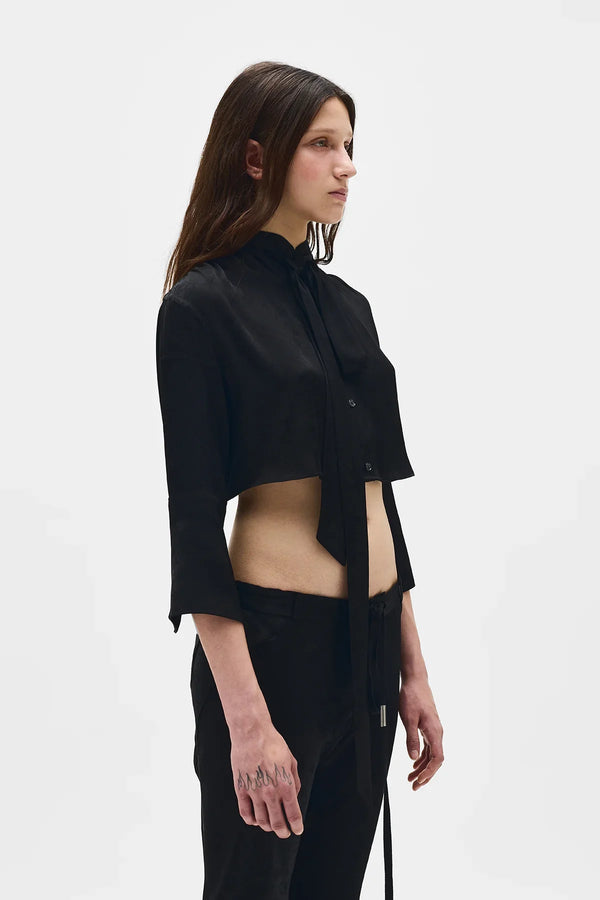 Ann Demeulemeester Moni Cropped Shirt