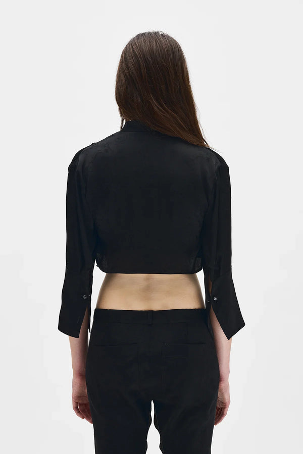 Ann Demeulemeester Moni Cropped Shirt