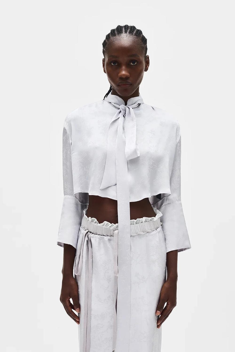 ann demeulemeester Moni Cropped Shirt