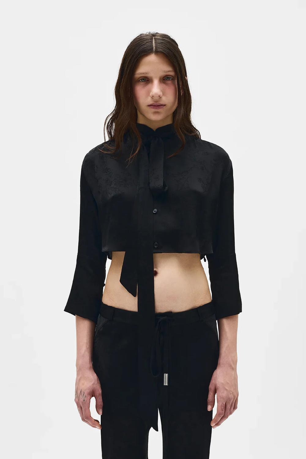 ann demeulemeester Moni Cropped Shirt