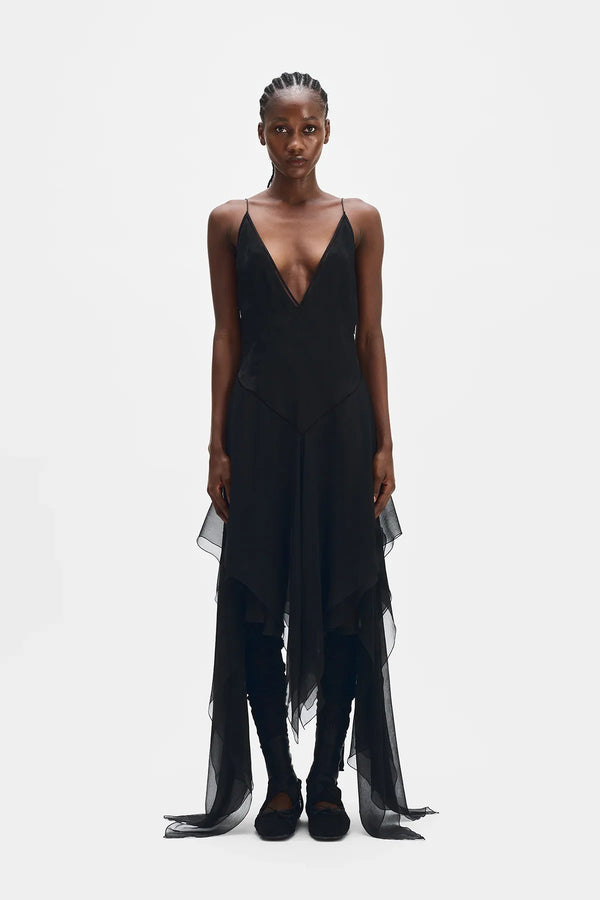 Ann Demeulemeester Multilayer Midi Slip Dress