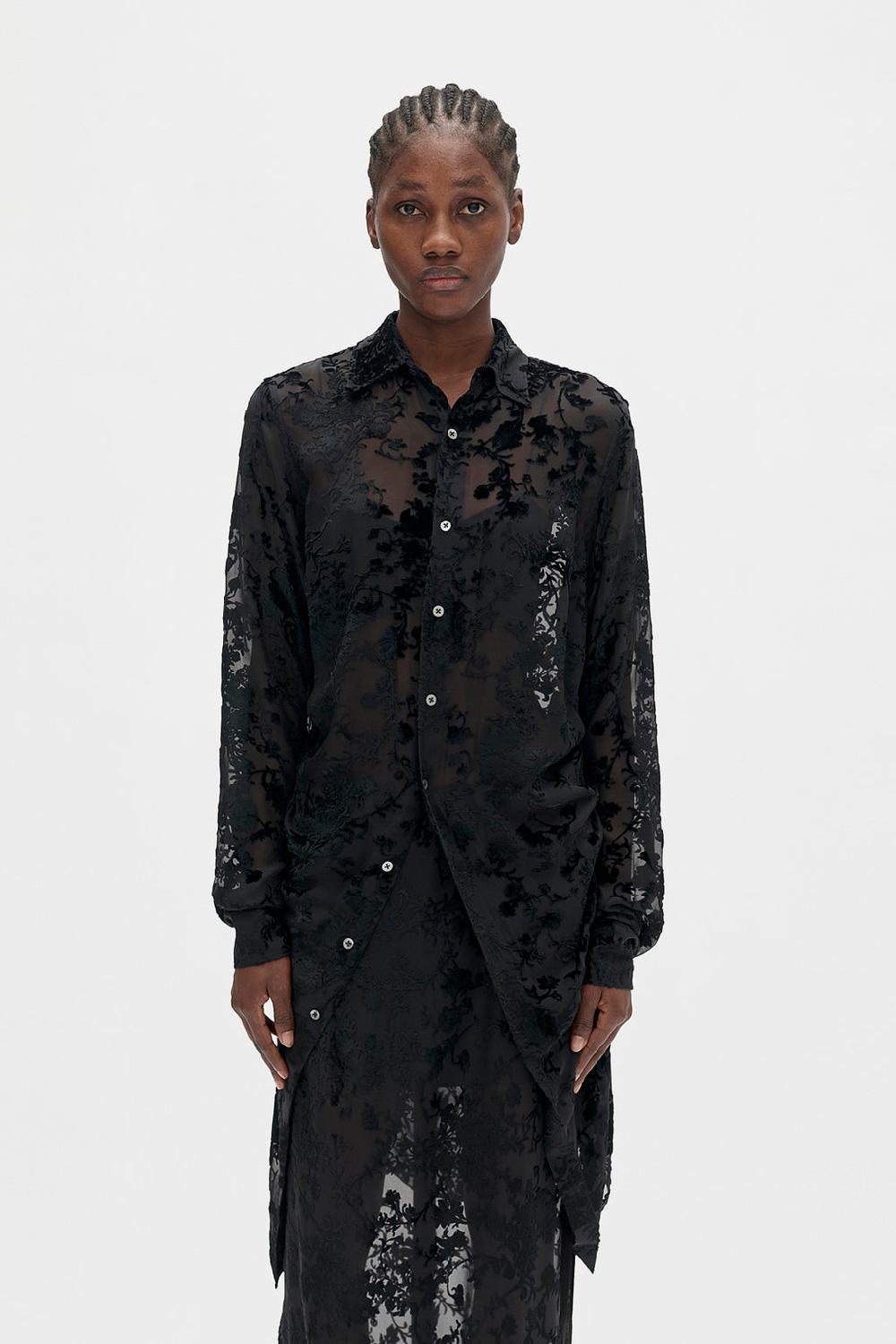 ann demeulemeester Rada High Comfort Dèvorè Shirt