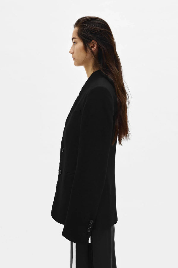 Ann Demeulemeester Sady Collarless Fitted Jacket