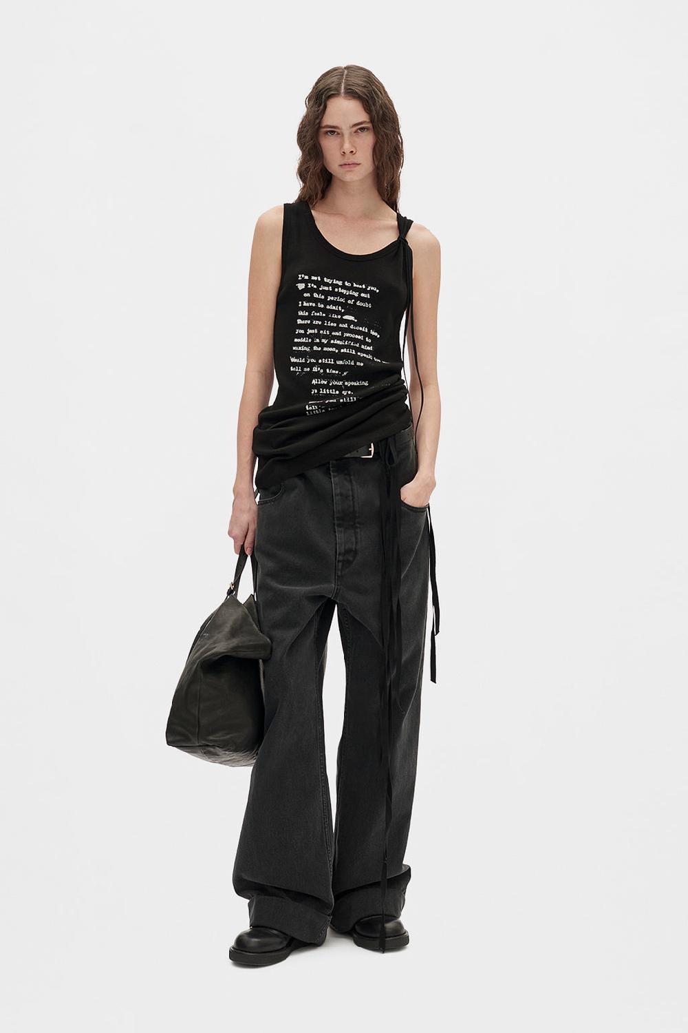 ann demeulemeester Seva ''Script'' Tank Top