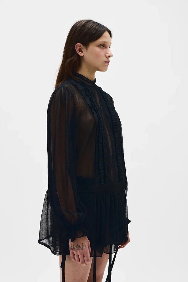 Ann Demeulemeester Tanit Turtleneck Mini Dress