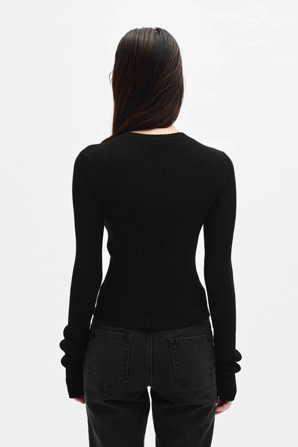 Ann Demeulemeester Terna Cropped Zip-Up Cardigan