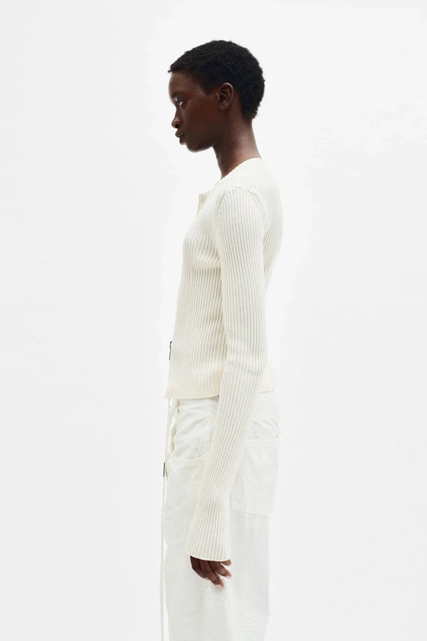 Ann Demeulemeester Terna Cropped Zip-Up Cardigan