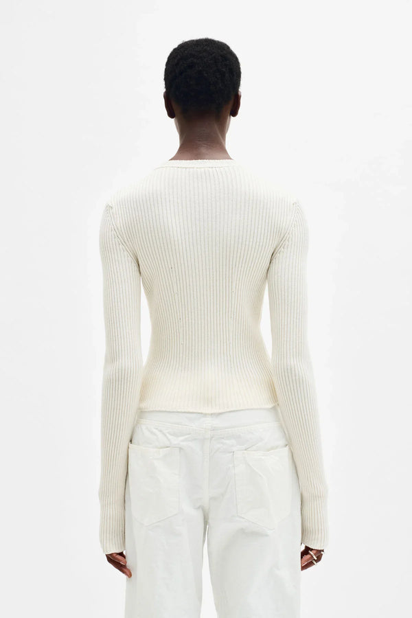Ann Demeulemeester Terna Cropped Zip-Up Cardigan